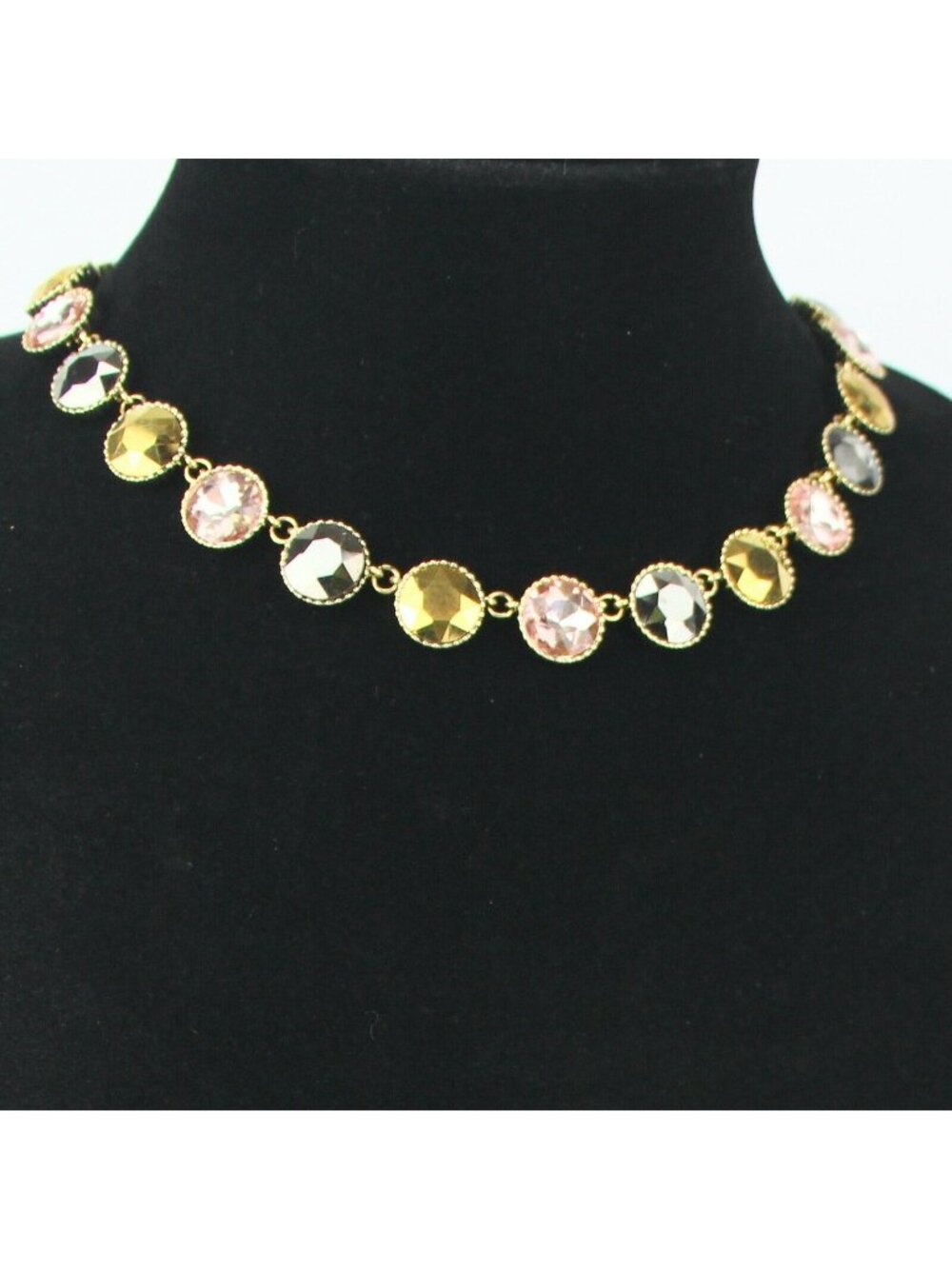 Simply Vera by Vera Wang Necklace Metallic Rhinestone Gold-tone